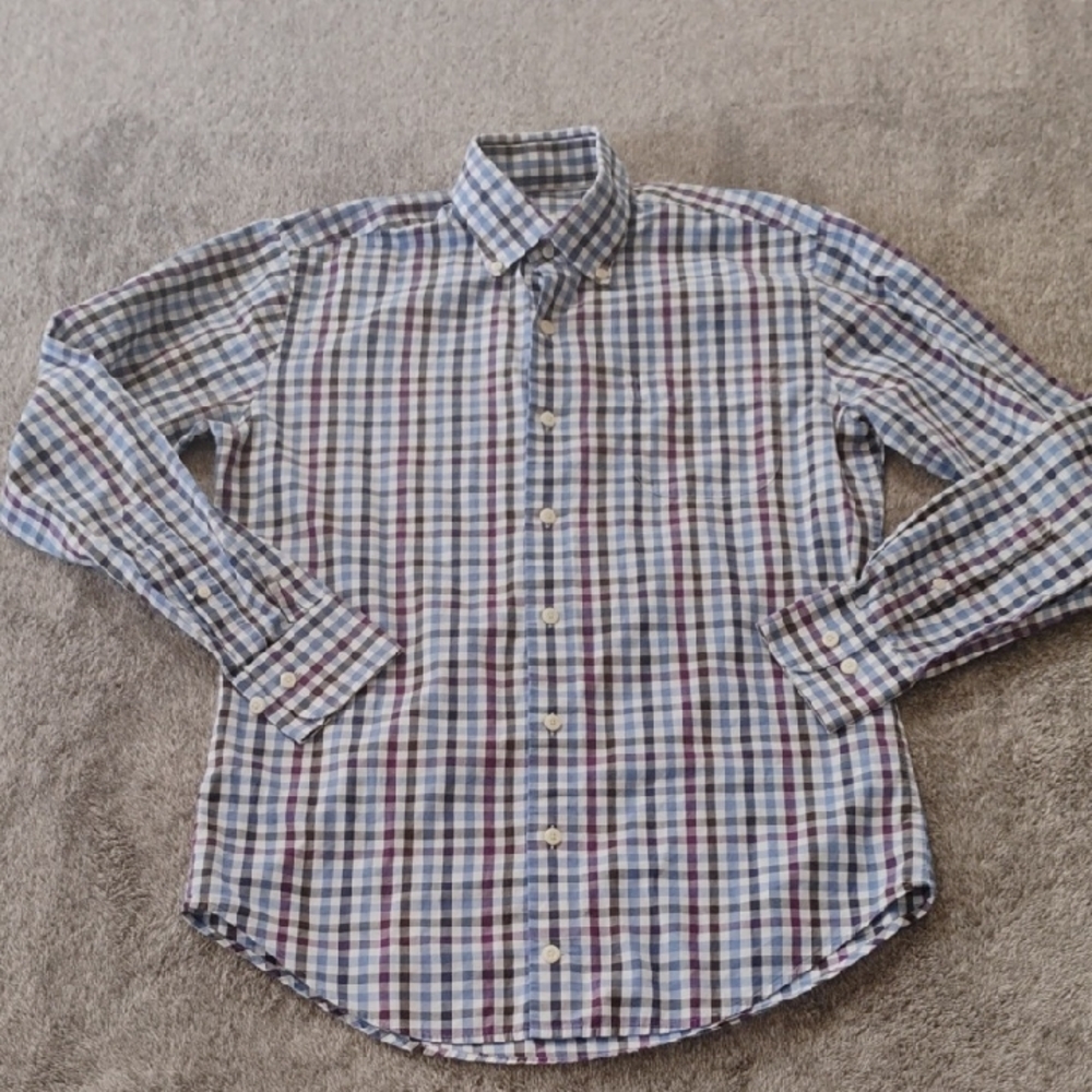 Peter Millar Baker Island Multi Gingham Casca Button Down Shirt